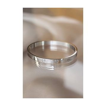 AlyaStore Silver Renk Cartier Çelik Bilezik