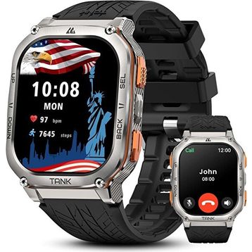 Amaztim M3 Paslanmaz Çelik Gövde Gümüş Akıllı Saat