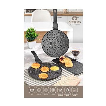 Amboss 26 cm Funny Emoji Pankek Krep Tavası