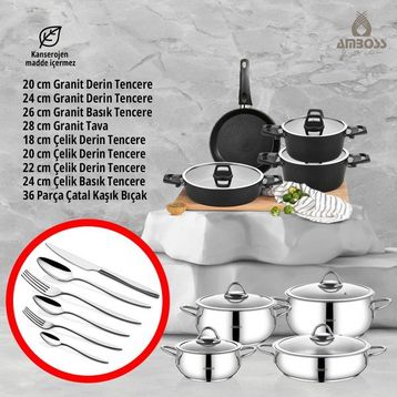 Amboss 51 Parça İdeal Tencere Seti