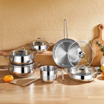 Amboss CHE-1661 Chef 11 Parça Paslanmaz Çelik Tencere Seti