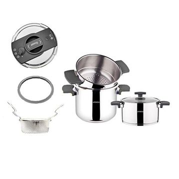 Amboss Cook Master 7 Parça Çelik Siyah Düdüklü Tencere Seti