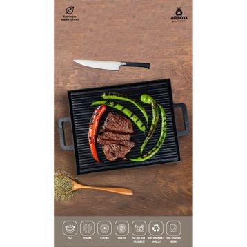 Amboss Neo 26 x 32 cm Döküm Izgara Tavası