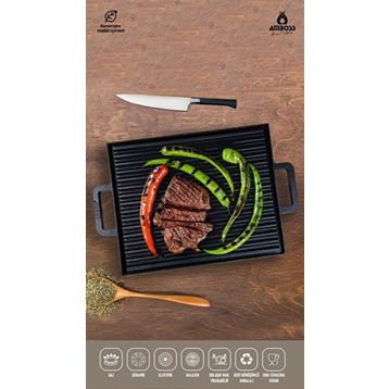 Amboss Neo 26 x 32 cm Döküm Izgara Tavası