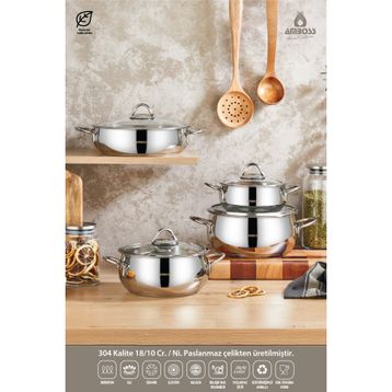 Amboss Stone 8'li Tencere Seti