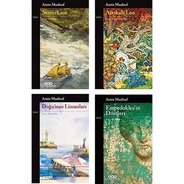 Amin Maalouf 4 Kitap Set Semerkant- Afrikalı Leo - Doğunun Limanları - Empedoklesin Dostları