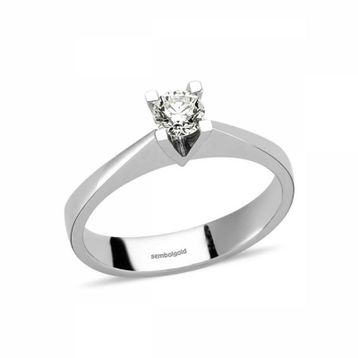 Amor TRYZ33001F033 0.33 Karat Tektaş Pırlanta Yüzük