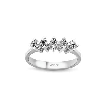 Amor TRYZ5009SF035 0.35 Karat Beştaş Pırlanta Yüzük
