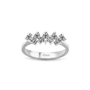 Amor TRYZ5009SF035 0.35 Karat Beştaş Pırlanta Yüzük
