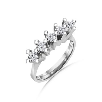 Amor TRYZ5657F045 0.45 Karat Beştaş Pırlanta Yüzük