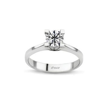 Amor TRYZ75001G075 0.75 Karat Tektaş Pırlanta Yüzük