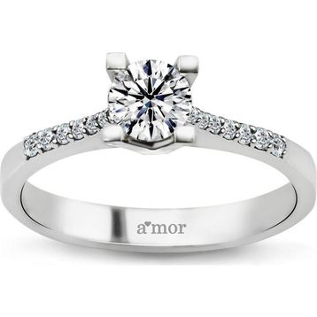 Amor TRYZ75001G075 0.75 Karat Tektaş Pırlanta Yüzük