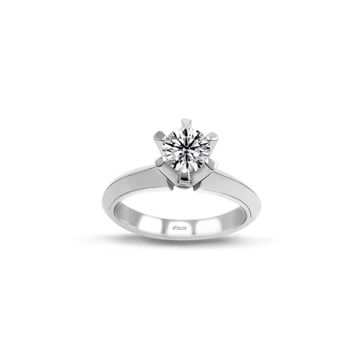 Amor TRYZ75001G075 0.75 Karat Tektaş Pırlanta Yüzük