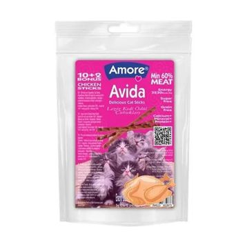 Amore Cat 3x12 Sticks Avida Trio Mix Kedi Ödül Maması + Punch 4x85 gr Kedi Ödül Maması
