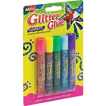 Amos GCF10B5 5 Renk Simli Confetti Yapıştırıcı