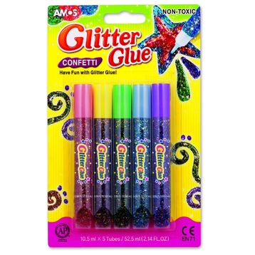 Amos GCF10B5 5 Renk Simli Confetti Yapıştırıcı