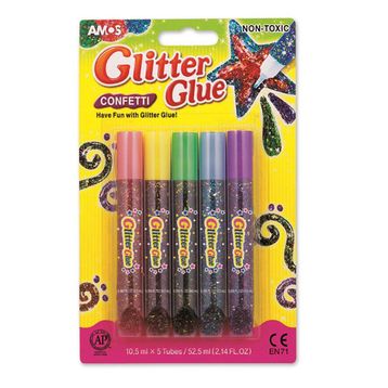 Amos GCF10B5 5 Renk Simli Confetti Yapıştırıcı