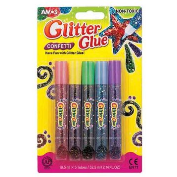 Amos GCF10B5 5 Renk Simli Confetti Yapıştırıcı