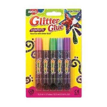 Amos GCF10B5 5 Renk Simli Confetti Yapıştırıcı