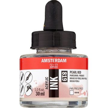 Amsterdam 30 ml Pearl Red Akrilik Mürekkebi