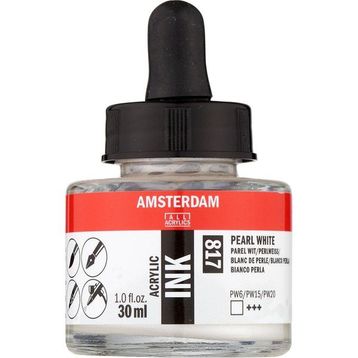 Amsterdam 30 ml Pearl White Akrilik Mürekkebi