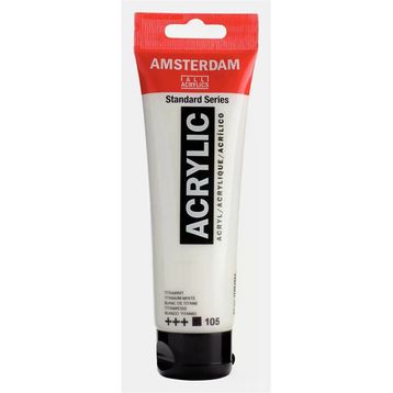 Amsterdam Titanium White 120 ml Standart Akrilik Boya