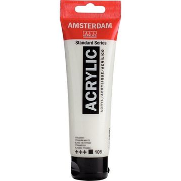 Amsterdam Titanium White 120 ml Standart Akrilik Boya