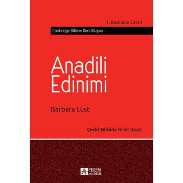 Anadili Edinimi - Pegem Akademi Yayıncılık