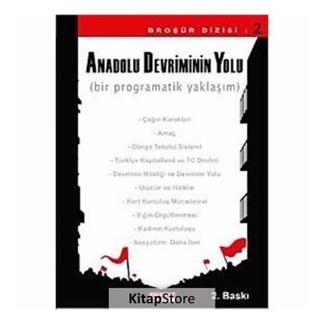 ANADOLU DEVRIMININ YOLU (BIR PROGRAMATIK YAKLAŞIM) - GENEL