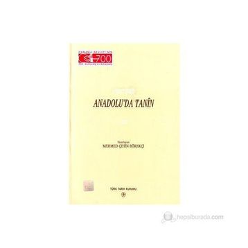 Anadolu’da Tanin 1. Cilt - Ahmet Şerif