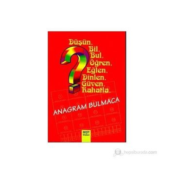 ANAGRAM BULMACA - CEMIL ERGIN ARDAKOÇ