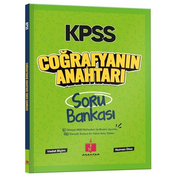 Anahtar Kitap 2026 KPSS Coğrafyanın Anahtarı Soru Bankası