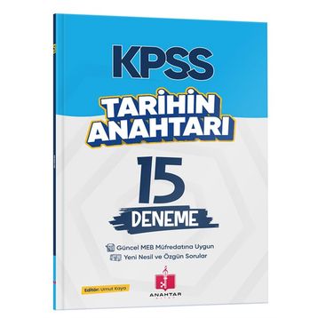 Anahtar Kitap 2026 KPSS Tarihin Anahtarı 15 Deneme