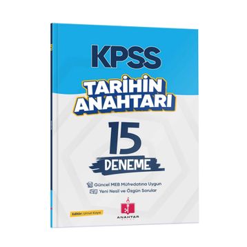 Anahtar Kitap 2026 KPSS Tarihin Anahtarı 15 Deneme