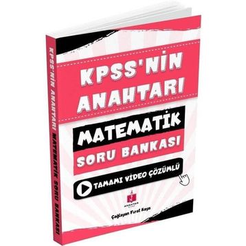 Anahtar Kitap 2026 KPSS'nin Anahtarı Matematik Tamamı Video Çözümlü Soru Bankası