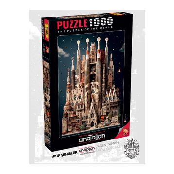 Anatolian 1163 Sagra Da Familia 1000 Parçalık Puzzle