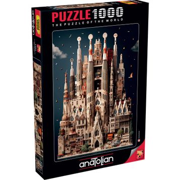 Anatolian 1163 Sagra Da Familia 1000 Parçalık Puzzle