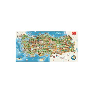 Anatolian 1500 Parça Panorama Türkiye Haritası Puzzle