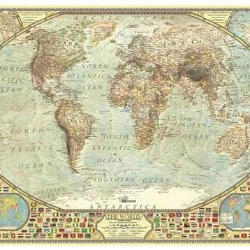 Anatolian 2000 Parça Dünya Haritası Puzzle