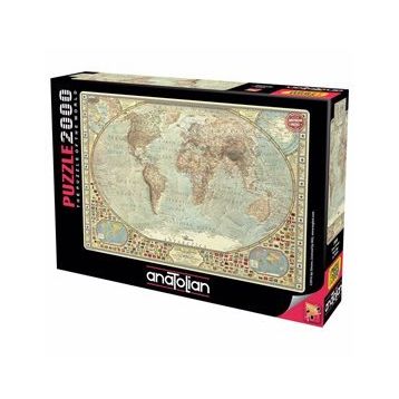 Anatolian 2000 Parça Dünya Haritası Puzzle