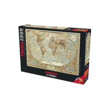 Anatolian 2000 Parça Dünya Haritası Puzzle