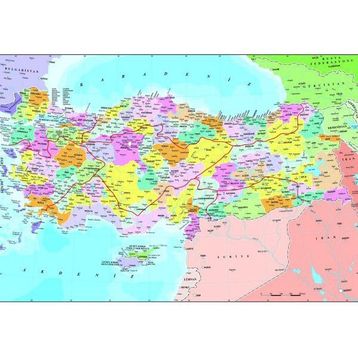 Anatolian 3269 Türkiye Siyasi Haritası 260 Parça Puzzle