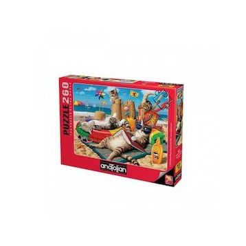 Anatolian 3322 Kedilerin Plaj Keyfi 260 Parça Puzzle