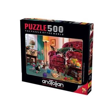 Anatolian 3632 Şımarık Kediler 500 Parça Puzzle