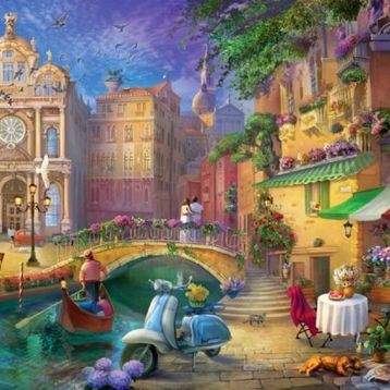 Anatolian 3633 Romantik Venedik 500 Parça Puzzle