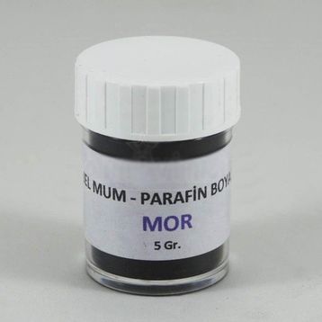 Anatolian 5 gr Mor Renk Jel Mum ve Parafin Toz Boyası
