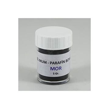 Anatolian 5 gr Mor Renk Jel Mum ve Parafin Toz Boyası