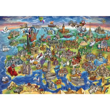 Anatolian Avrupa Haritası 4557 1500 Parça Puzzle