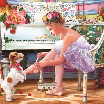 Anatolian Balerin ve Dostu 1000 Parça Puzzle