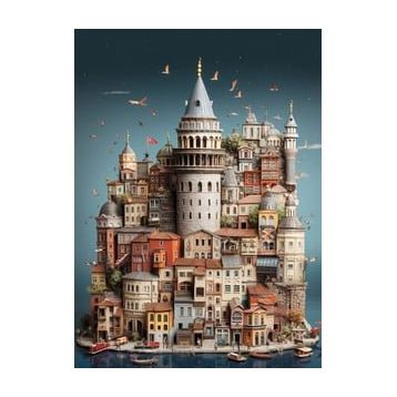 Anatolian Eminönü-Galata 1000 Parça Puzzle